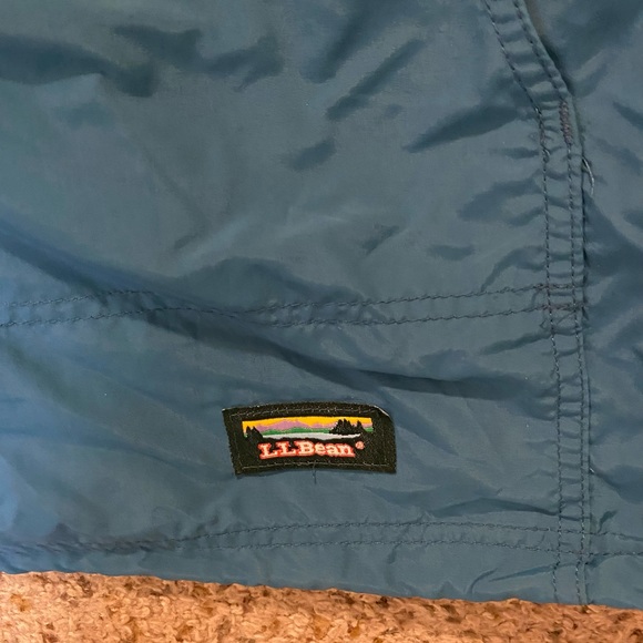 Vintage LL Bean Pullover Anorak Windbreaker Jacket Men's Size Large Teal XL - Picture 4 of 5